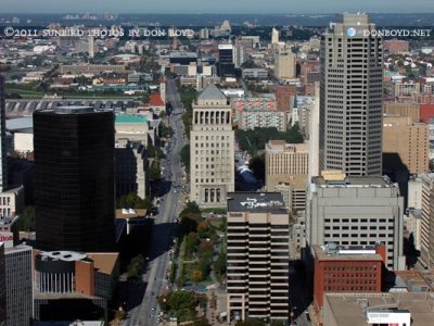 2011 - downtown St. Louis from the top of the Gateway Arch