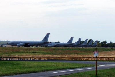 2011 - KC-135RE's on the line at the Illinois Air National Guard ramp at Scott Air Force Base