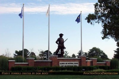 2011 - the entrance to the Illinois Air National Guard section of Scott Air Force Base