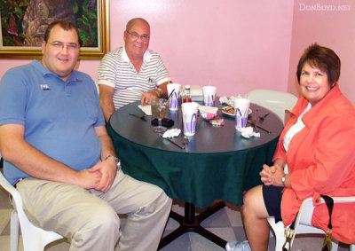 October 2011 - David Knies with Don and Karen Boyd after lunch at Treats Cafe in Miami Springs