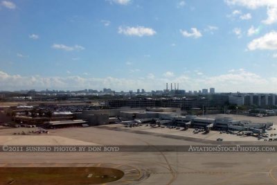 Ft. Lauderdale-Hollywood International Airport viewed from a runway 13 takeoff