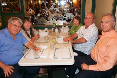 December 2011 - Parks and Susan Masterson, and Karen and Don Boyd with Charles Carter after great Cuban dinners at Versailles
