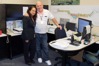 December 2011 - Karen Wright and Don Boyd in her office at Miami International Airport