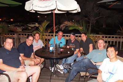 January 2012 - David Knies, Bruce Leibowitz, Mark Durbin, Don Boyd, Kev Cook, Marc Hookerman, Joe Pries and Ben Wang at Bryson's