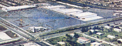 1961 - closeup of the Palm Springs Village Shopping Center on Palm Springs Mile in Hialeah (comments below)