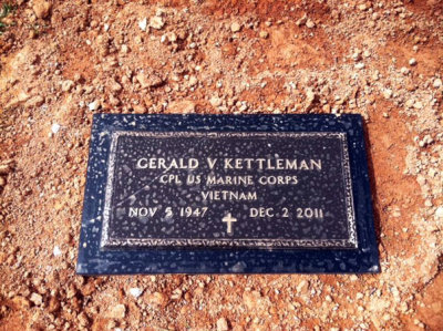 2012 - Jerry Kettleman's gravestone in Tallapoosa