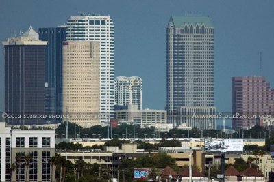 May 2012 - downtown Tampa landscape stock photo