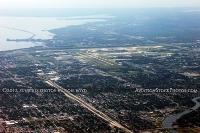 May 2012 - looking west across Tampa with Tampa International Airport in the background