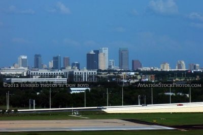 May 2012 - looking east across Tampa International Airport with downtown Tampa in the background