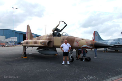 April 2012 - Don Boyd and U. S. Navy Northrop F-5N Tiger #761565 from the VFC-111 Sundowners squadron