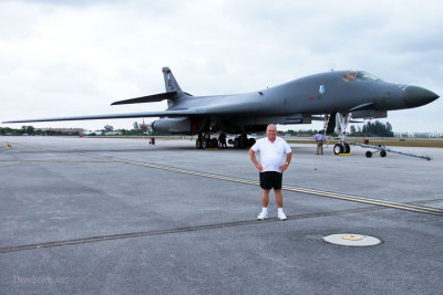 April 2012 - Don Boyd with U. S. Air Force Rockwell B-1B Lancer #85-0087 from Ellsworth AFB, South Dakota