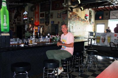 May 2012 - Rick Cybulski, Aviation Department retiree, after lunch and beers at Elmer's Sports Cafe in Ybor City