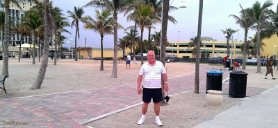 May 2012 - Don Boyd at Johnson Street and the Broadwalk where Jimmy Buffet's Margaritaville Resort will be built