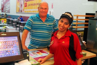 June 2012 - Don Boyd and Dialy at McDonald's, Westland Mall