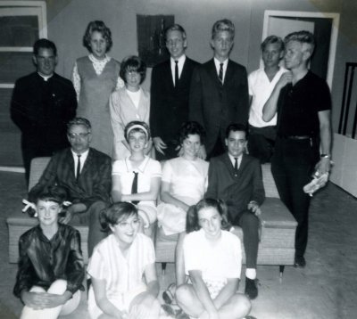 1964 - the cast of Three Misses and Myth