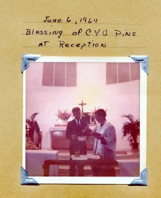 1964 - Blessing of the C.Y.O. pins at a reception