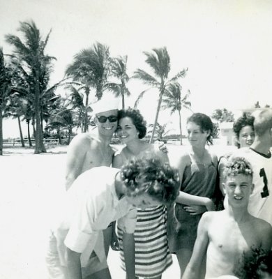May 1964 - C.Y.O. beach party for the cast of Three Misses and a Myth