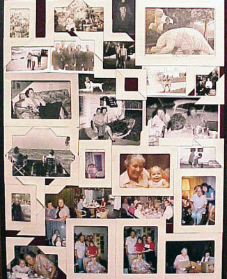 August 1999 - a collage of photos for Norma's funeral service at Boyd's Funeral Home in Hollywood