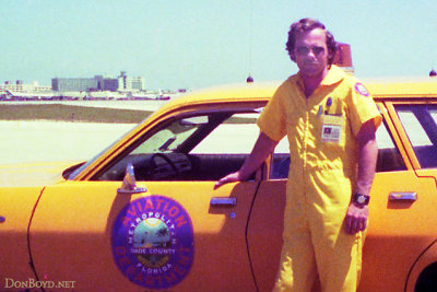 1975 - Don Boyd working as an Airfield Operations Agent at MIA