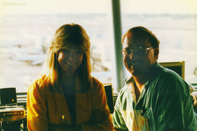 1992 - Brenda Reiter and Don Boyd in the E-Tower at Miami International Airport