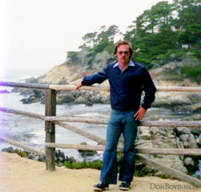 1973 - Don Boyd along the Pacific coastline west of San Francisco