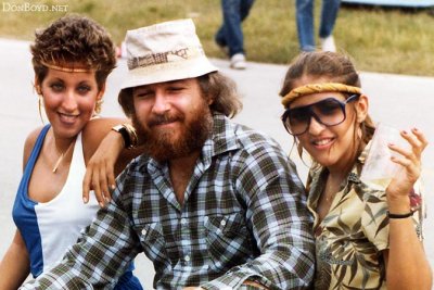 1981 - Bob Zimmerman and a couple of ladies attending the Stones concert in Orlando