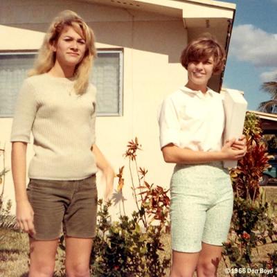 1966 - Jacqueline Jackie Zimmerman and her best friend Kandy Ingram