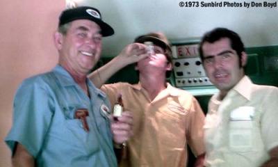 1973 - United Airlines customer service agent Ron Myers, Joe Mullery, Jr., and Ed Pizzino