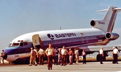 1978 - Don Boyd, Ray Ulrich and Charlie Mauch at Eastern Airlines B727-25 N8126N landing incident