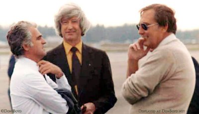 1980's - Aviation Director Richard H. Judy, FAA District Manager Jim Sheppard and Deputy Director George E. Spofford (right)