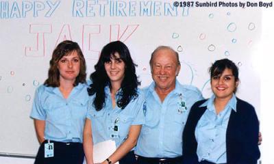1987 - Airfield Agent Jack Chazan's harem at his retirement party