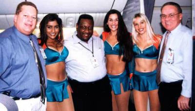 1998 - Lonny Craven, Ron Smith and Don Boyd with some Miami Dolphins Cheerleaders