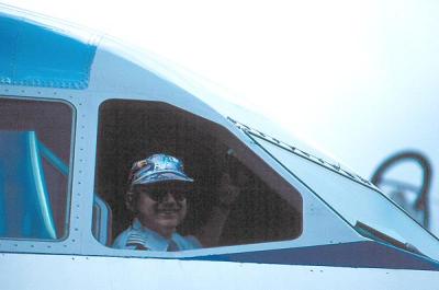 Late 90's - LCDR Craig Veley (and First Officer on American Airlines A300-605R's) waiting in line to takeoff