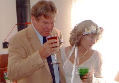 Dennis and Brenda Denner after the wedding ceremony