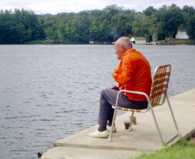 Early 1970's - John M. C. Boyd fishing on Upper Rideau Lake in Canada