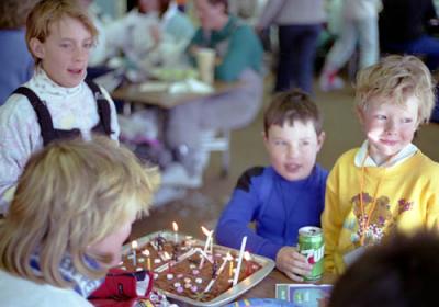 1988 - Brenda's son Justin's 7th birthday party