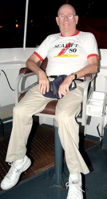 2006 - CDR Clay Drexler, USCGR (RET) in the Captain's chair onboard CGC GENTIAN (WIX 290)