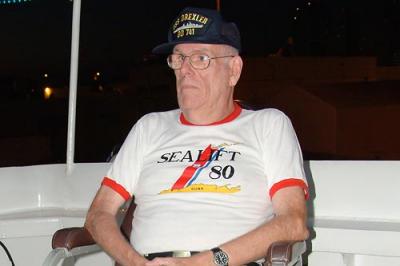 2006 - CDR Clay Drexler, USCGR (RET) in the Captain's chair onboard CGC GENTIAN (WIX 290) at Base Miami Beach