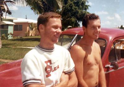 1966 - Don and Bob Zimmerman after week-long road trip