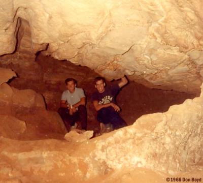 1966 - Bob Zimmerman and Jack Sullivan in Mammoth Cave, Kentucky