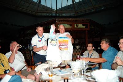 2006 - Skyone party trivia contest winners at Airliners International 2006