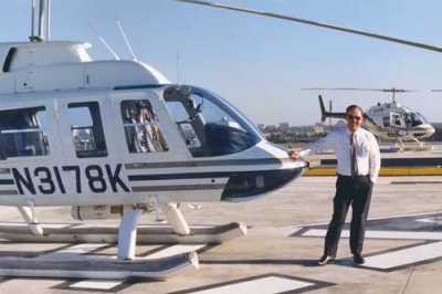 1988 - Don Boyd at MIA's Skyport elevated helipad facility (now closed)