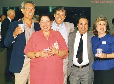 1988 - Mr. Rademacher, Julia Avila, Nelson Paganacci, Mauro Estrada and Beverly Weinsier