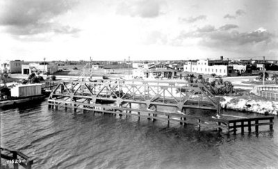 1924 - construction of the bridge over the Miami Canal to link Hialeah with Miami Springs