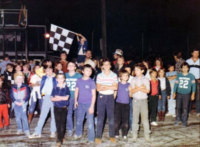 Early 1980s - lots of young race fans at Hialeah Speedway