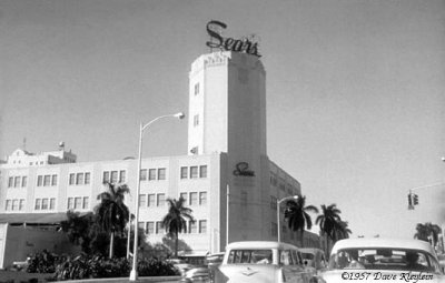 1957 - Sears, Roebuck & Company on Biscayne Boulevard and NE 13th Street, Miami