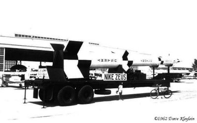 1962 - a U. S. Army Nike Zeus rocket on display at the Opa-locka Air Show