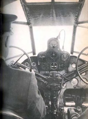 1933 - Captain Dick Merrill in the cockpit of an Eastern Air Transport Curtiss Condor CO 18