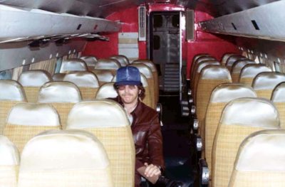 Mid to late 1970s - Dave Lieux sitting in Dehavilland Comet HC-ALT