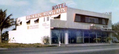 Early 1960s - the Borlin Building (later Trans Lux Motel) at 1075 NE 125th Street, North Miami